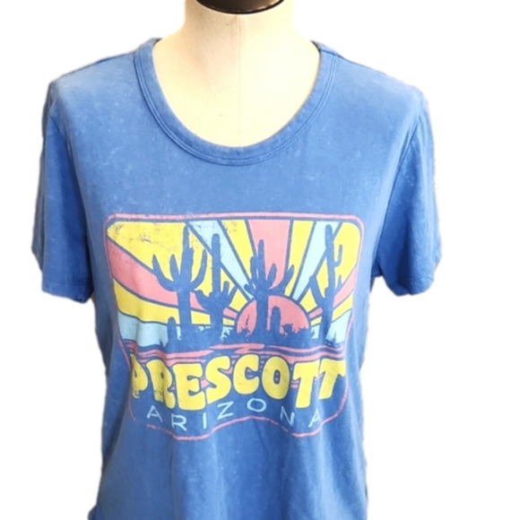𝅺Womens Prescott Arizona blue graphic tee by Blue 84 Size Large - Picture 13 of 13